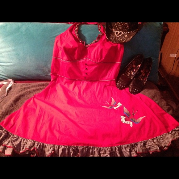 true love Dresses & Skirts - 💥🍒☠️Vintage Rockabilly dress! Rare!